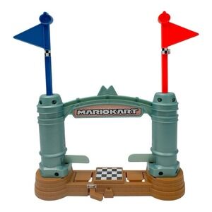 Mario Kart Hot Wheels Circuit Replacement Track Parts And Finish Line With Flags